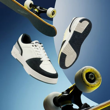 StreetEdge Retro Sneakers – White & Black