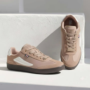 Urban Retro Low-Top Sneakers – Sand Beige