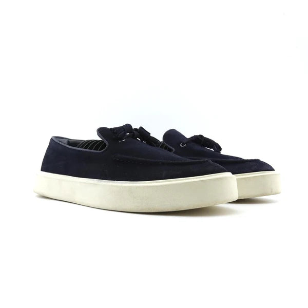 Luxe Suede Tassel Loafers – Midnight Black
